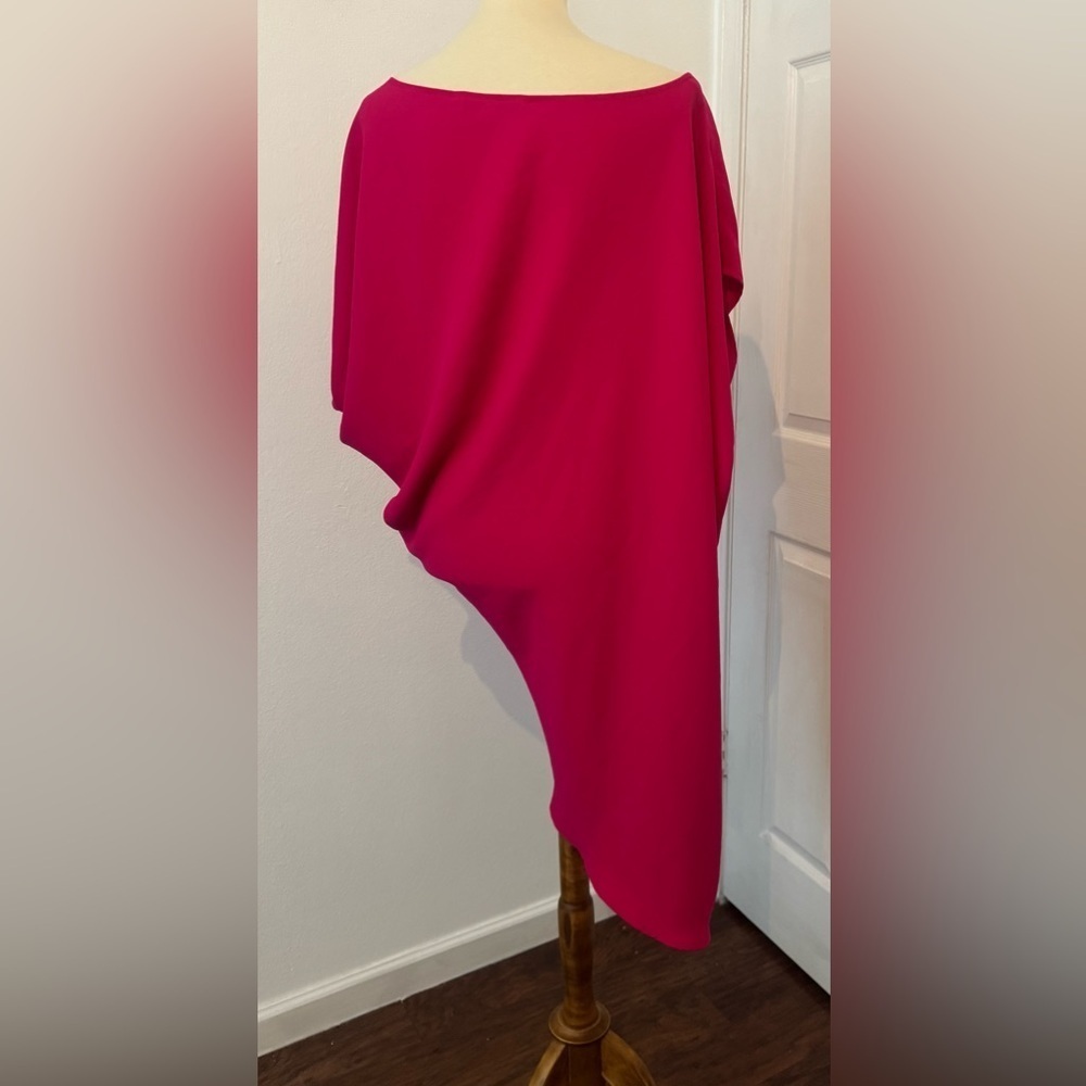 TRINA TURK Radiant Dress Bias Cut Drapey Asymmetrical Cocktail Sexy Size Small - Picture 2 of 11